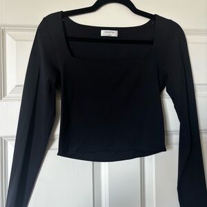 Aritiza Babaton Black Long Sleeve Top